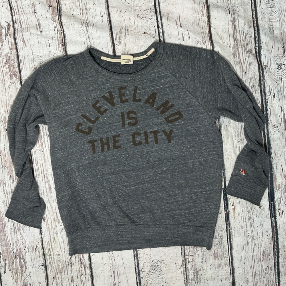 Cleveland Browns Homage Dark Homage Retro NFL Football Sweatshirt Mens